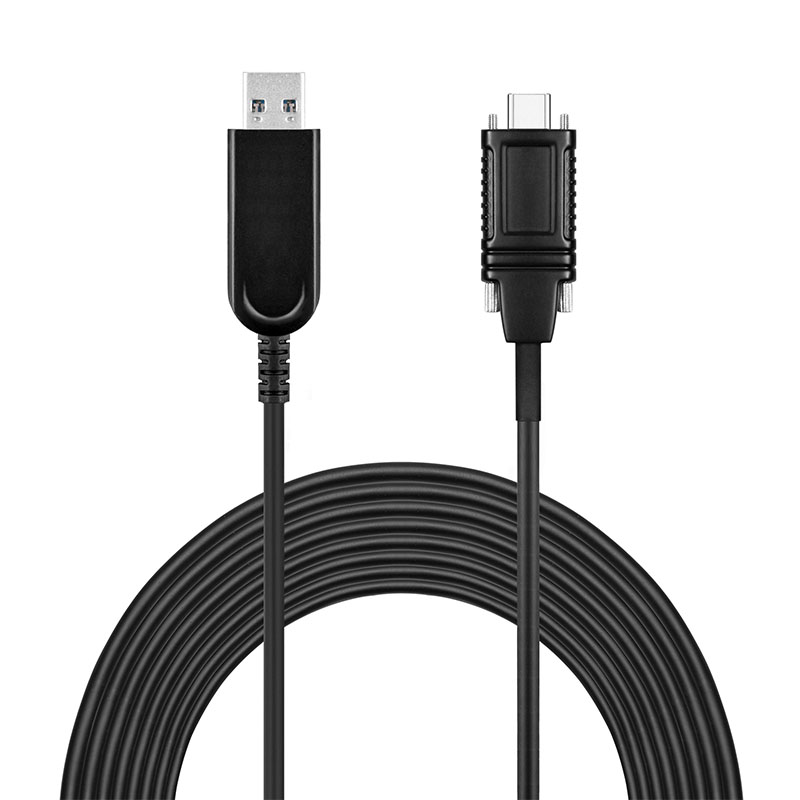 USB 3.1 AM To USB-C Active Optical Cable With Screw 2