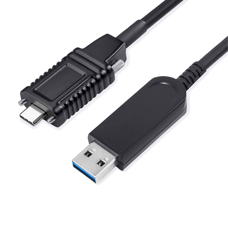 USB 3.1 AM To USB-C Active Optical Cable With Screw 5
