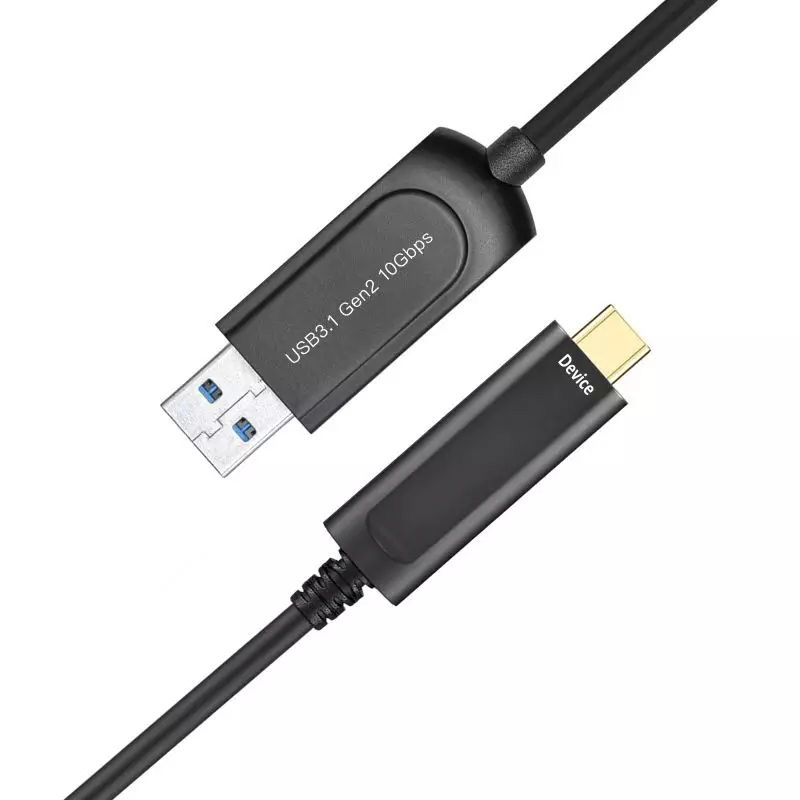 USB 3.1 AM to USB-C Active Optical Cable Backward Compatible 3
