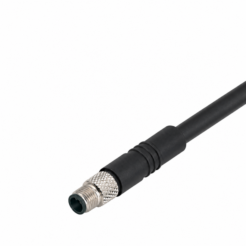 M5 Male Straight Overmolded Cable
