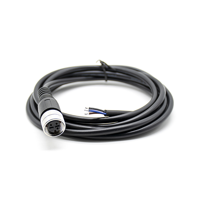 M12 Female Straight Overmolded Cable