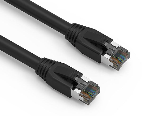 CAT8 Ethernet Patch Cable, Dual Shielded SFTP, Snagless Molded Boot, 40G, 3FT