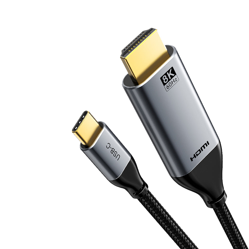 8K 60Hz USB Type C To HDMI 2.1 Cable:
This adapter allows laptops or tablets to be easily connected to projectors, TVs, and monitors that support HDMI interfaces. As a result, users can enjoy stunning 8K image quality, a smooth gaming experience, as well as clear and realistic visual effects.