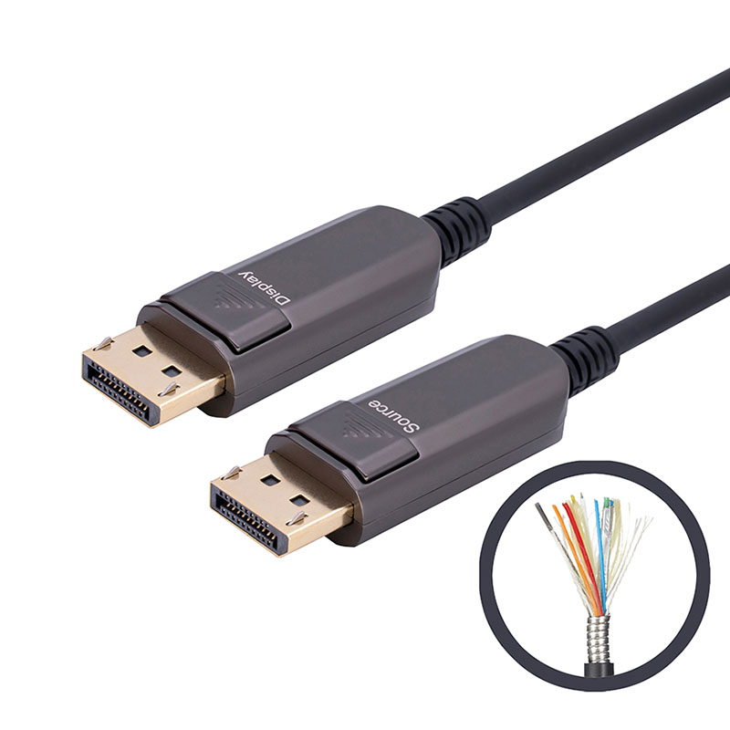 Armored DP 1.4 Active Optical Cable
Ideal for devices with DP interfaces, as well as outdoor displays, LED signboards in streets and stadiums, and security systems, the SADC-1400 ensures flawless audio and video signal transmission.