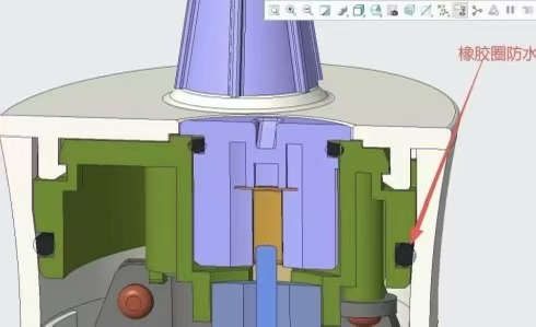 the waterproof design
Rubber ring waterproofing