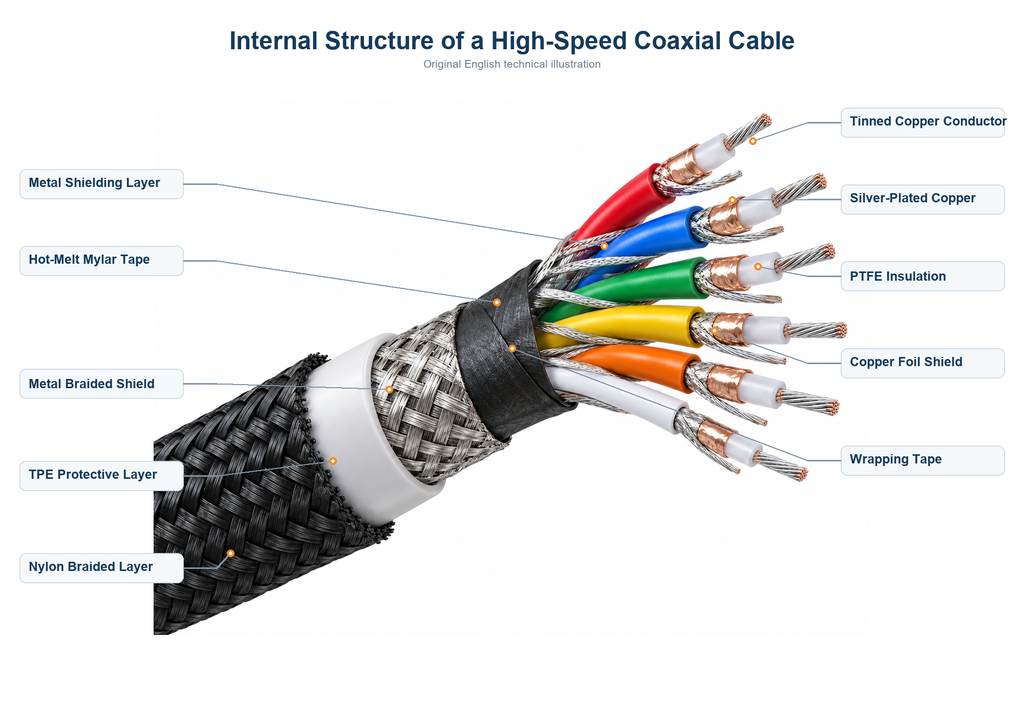 Internal Structure of a Coaxial Cable